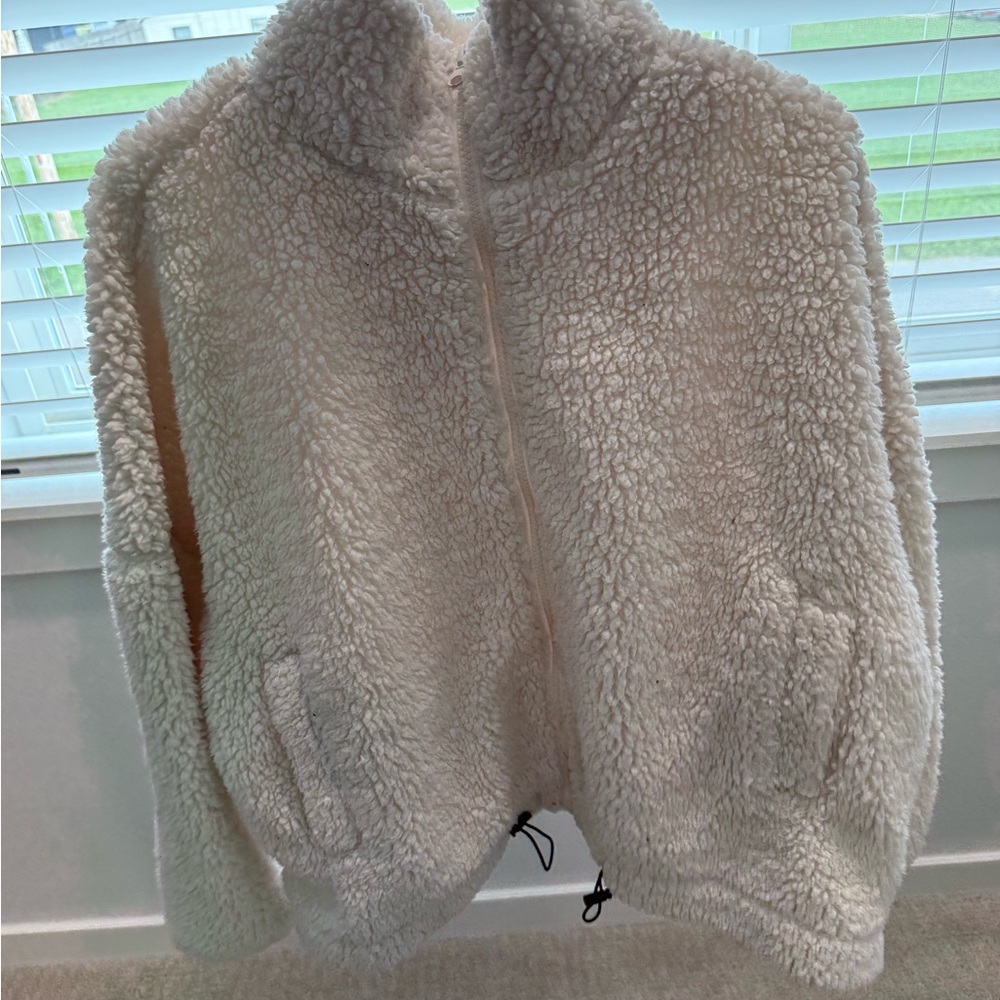 No Boundaries Cream Teddy Jacket